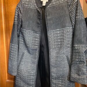 H&M Women's Black and White Patterned Blazer